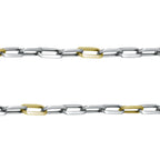 Corrente de Aço Cartier 4x1 Aço com IPG 50cm - foto 2