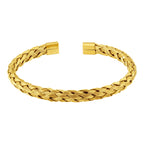 Bracelete de Aço Fios Trançados IPG 9mm 18cm