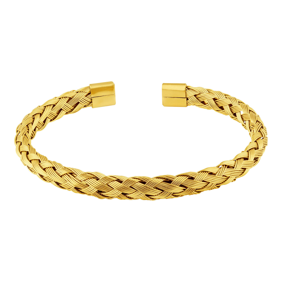 Bracelete de Aço Fios Trançados IPG 9mm 18cm