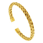 Bracelete de Aço Fios Trançados IPG 9mm 18cm - foto 2