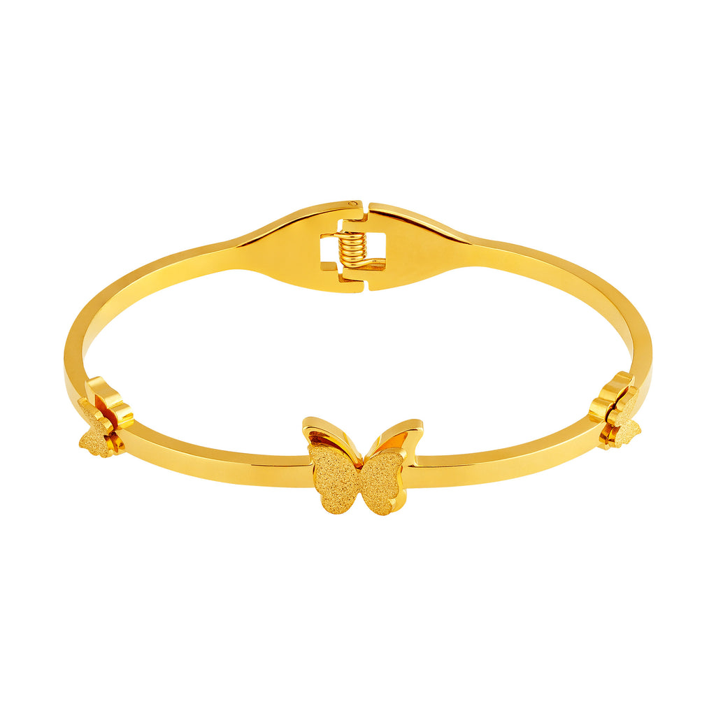 Bracelete de Aço Coleção Atena Borboleta 12mm IPG 18cm - foto 2