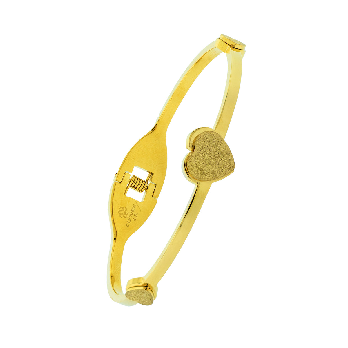 Bracelete de Aço Coleção Atena Coração 12mm IPG - foto 3