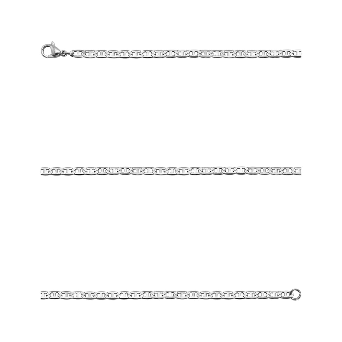 Pulseira de Aço Piastrini 1,75mm 21cm
