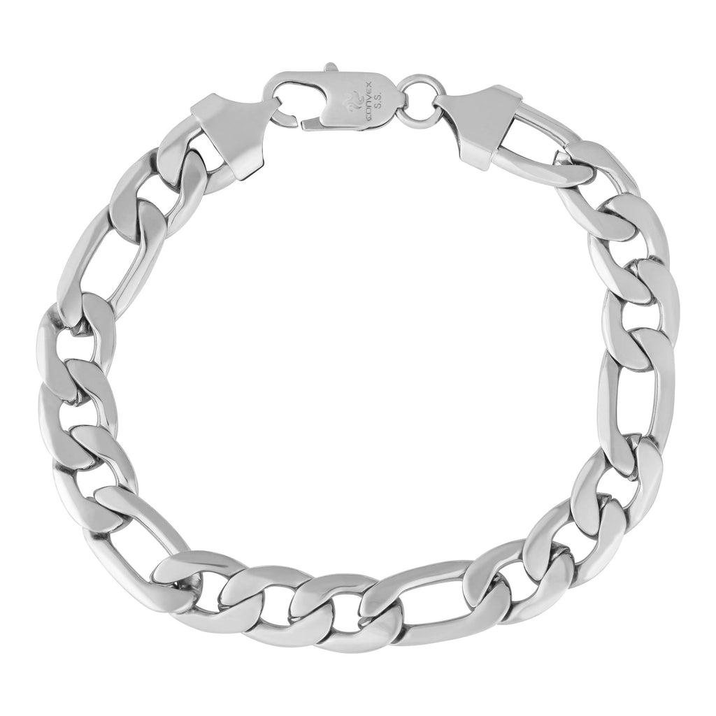 Pulseira de Aço Groumet 3x1 Laminada 8.50mm 21cm - foto 2