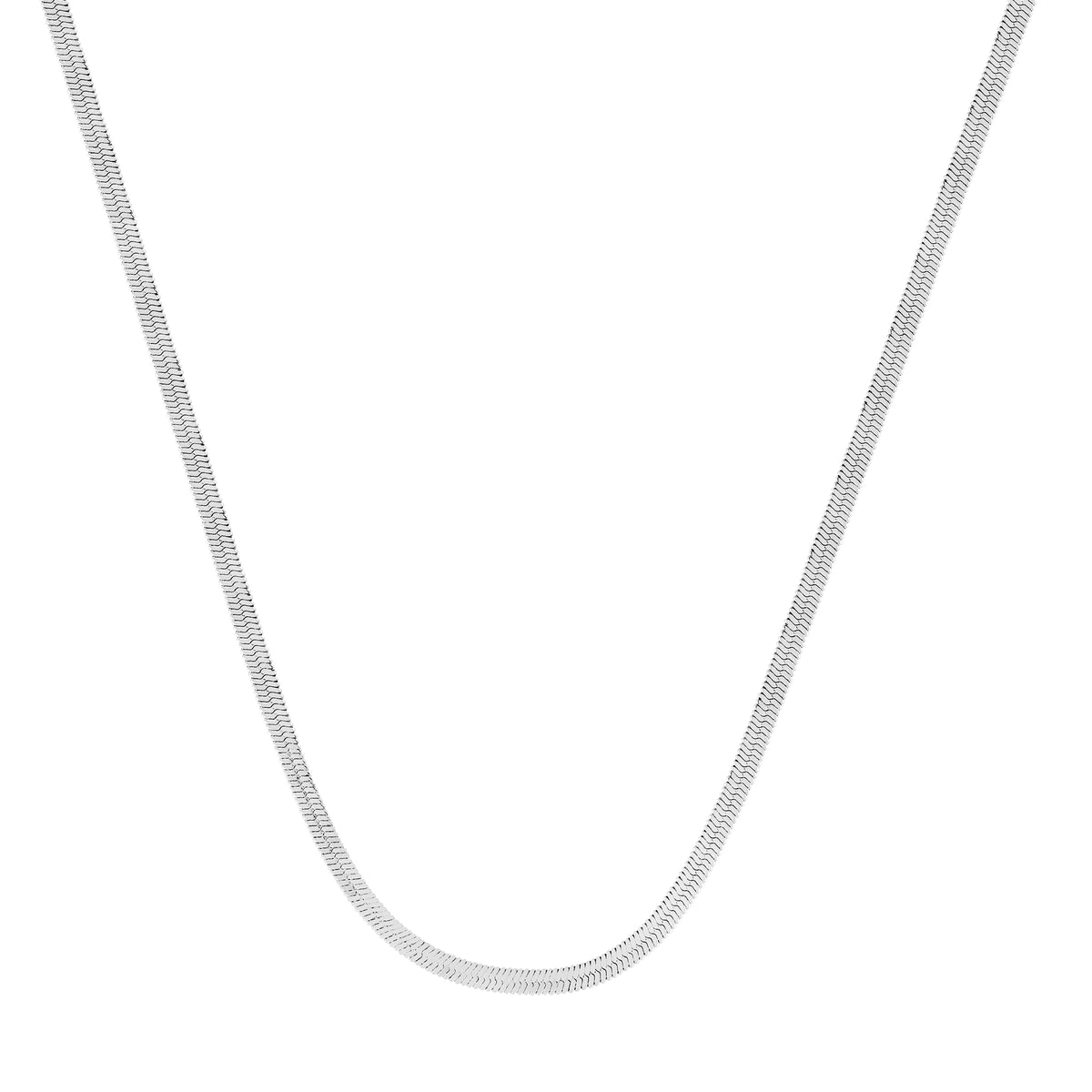 Colar de Aço Rabo de Rato Laminado 2.65mm 45cm