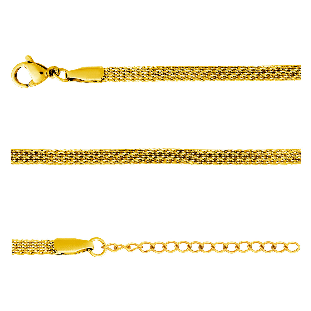 Pulseira de Aço Corea IPG 2.90mm 16cm