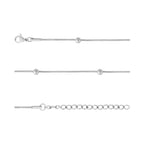 Pulseira de Aço Rabo de Rato Bolinha 1.10mm 16cm - foto 2