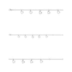 Pulseira de Aço Glam Groumet Coração Vazado 9x8mm 21cm
