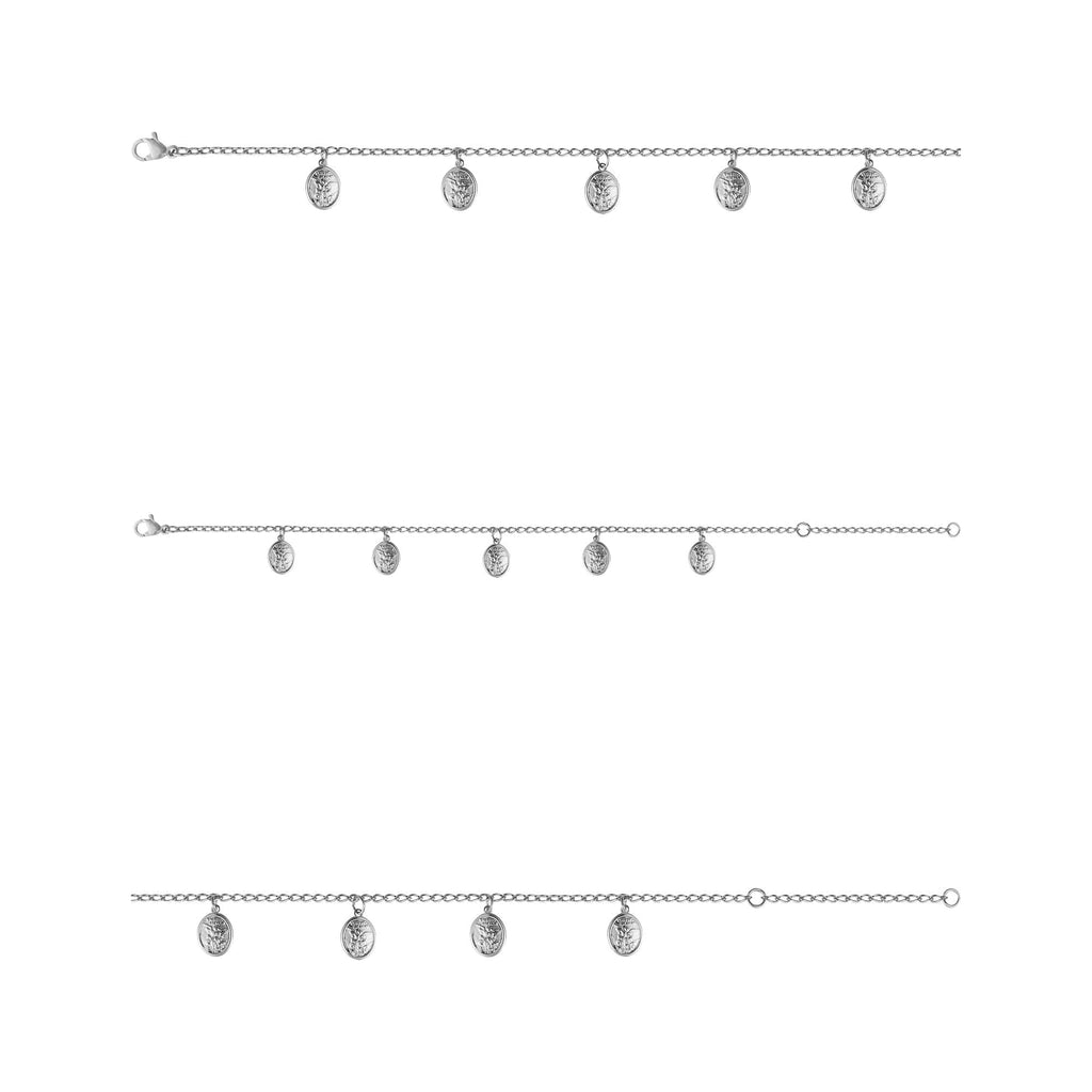 Pulseira de Aço Glam Malha Groumet São Miguel Arcanjo 0.9x0.7mm 21cm - foto 2