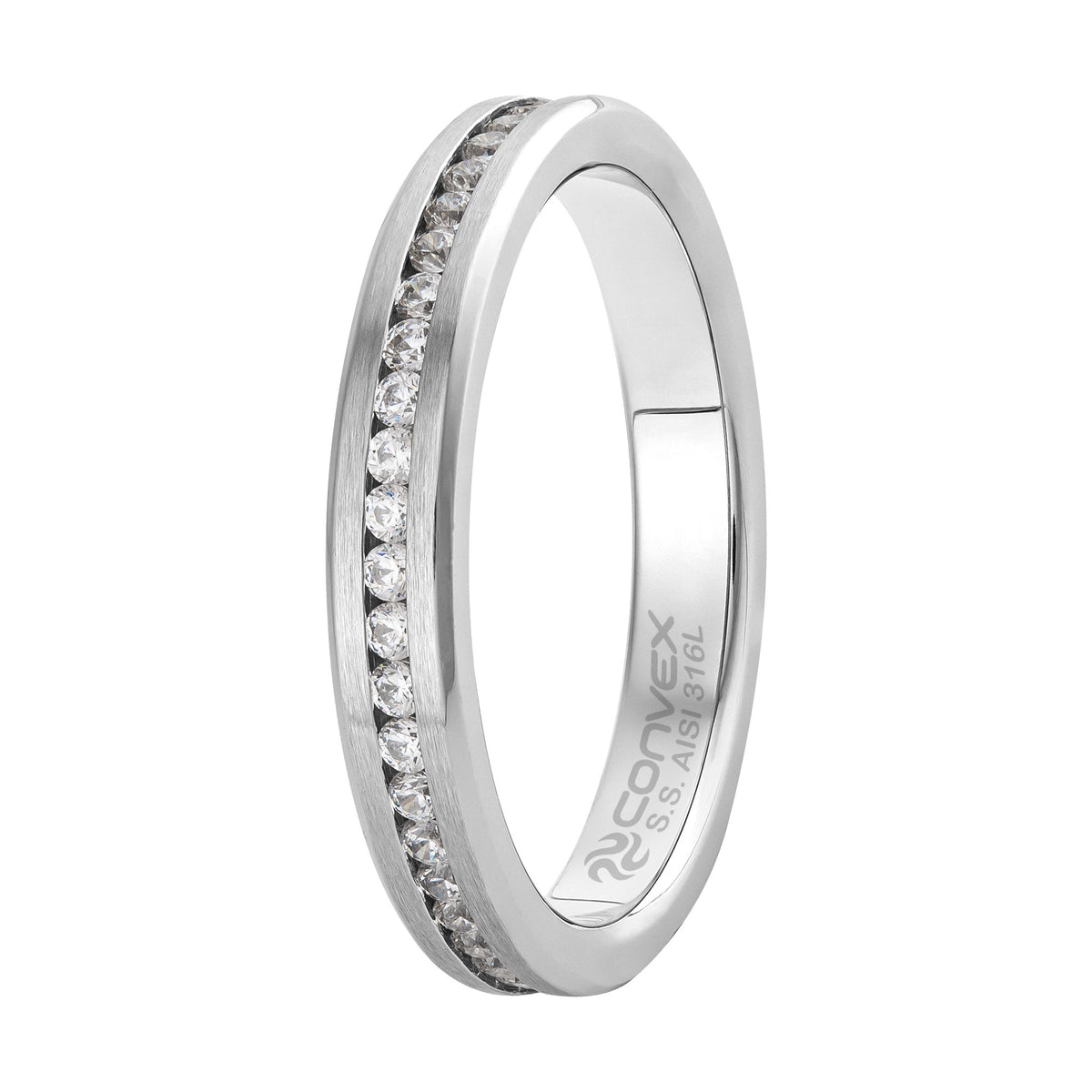 Aliança de aço Atena 3.45mm