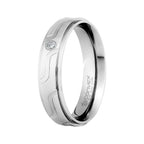 Aliança de Aço Mid 6mm com Zircônia
