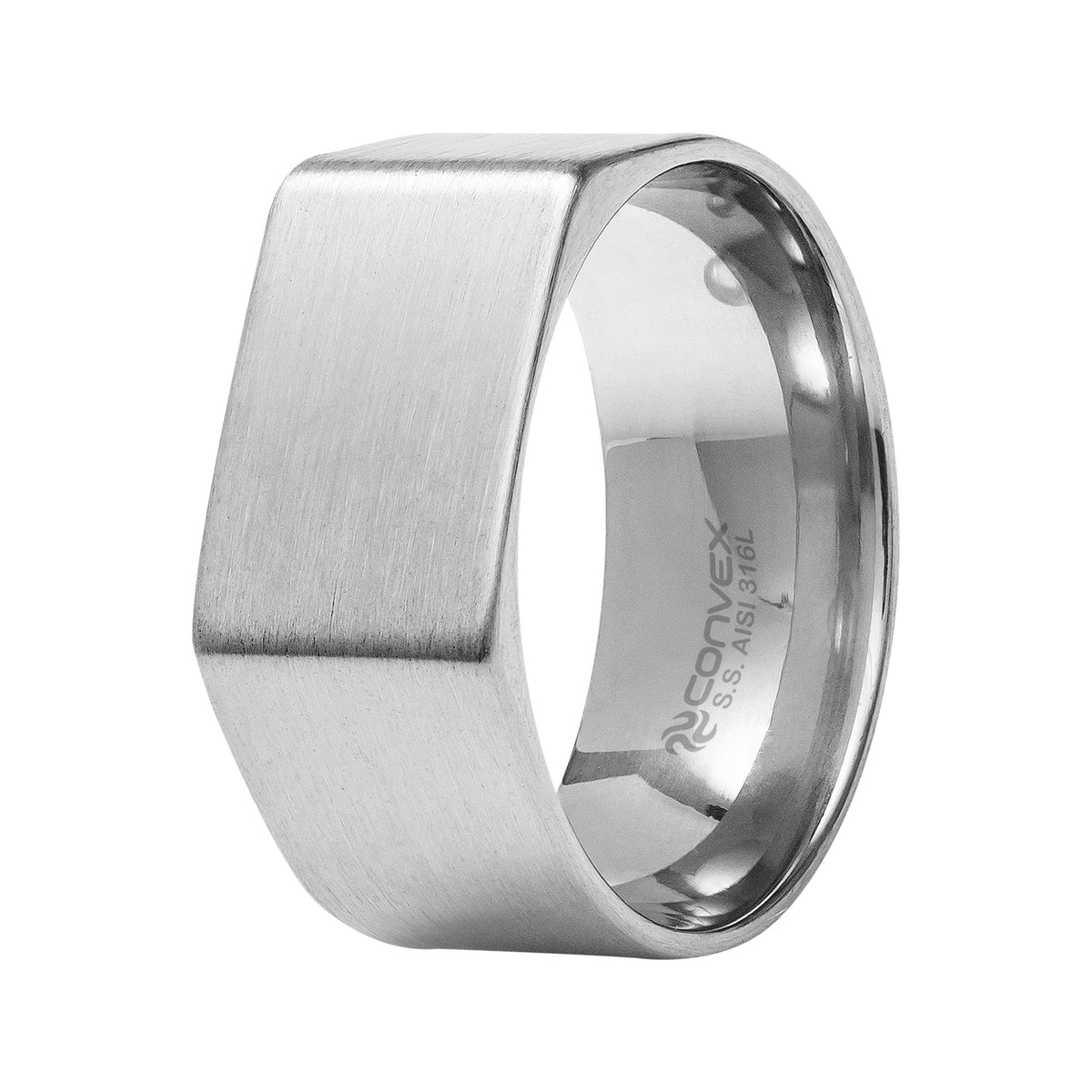 Anel de Aço Masculino Urban Fosco 9mm