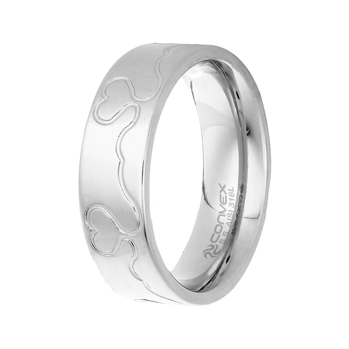 Aliança de Aço Infinity Love 6.5mm