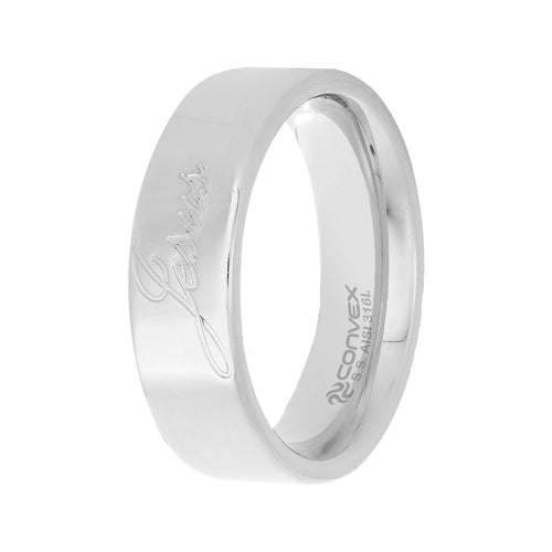 Aliança de Aço Jesus 6.5mm