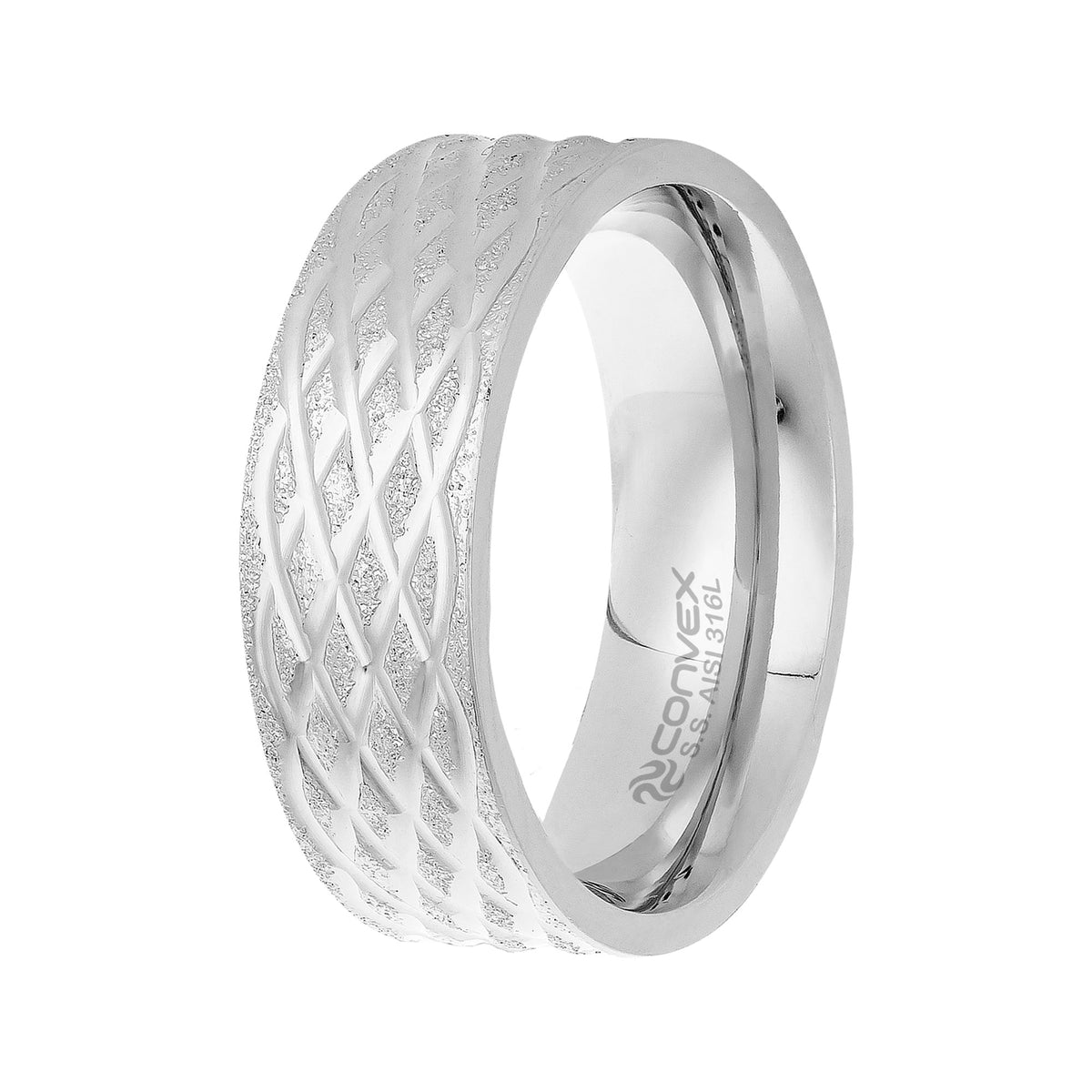 Aliança de Aço Diamond 21 7.5mm