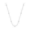 Colar de Prata com Bolinhas 3mm 45cm