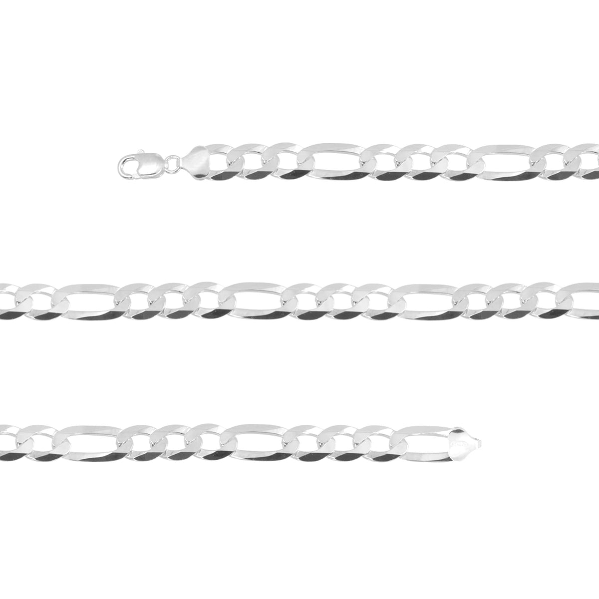 Pulseira de Prata 3X1 Flat