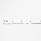 Colar de Prata Bolinha 3.0mm 33cm Extensor 40cm