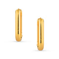 Brinco de Aço Argola Oval IPG 25mm