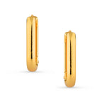 Brinco de Aço Argola Oval IPG 25mm