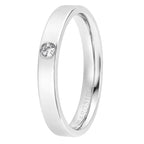 Aliança de Prata Argentum Alysia com Zircônia 3mm