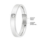 Aliança de Prata Argentum Alysia com Zircônia 3mm - foto 2