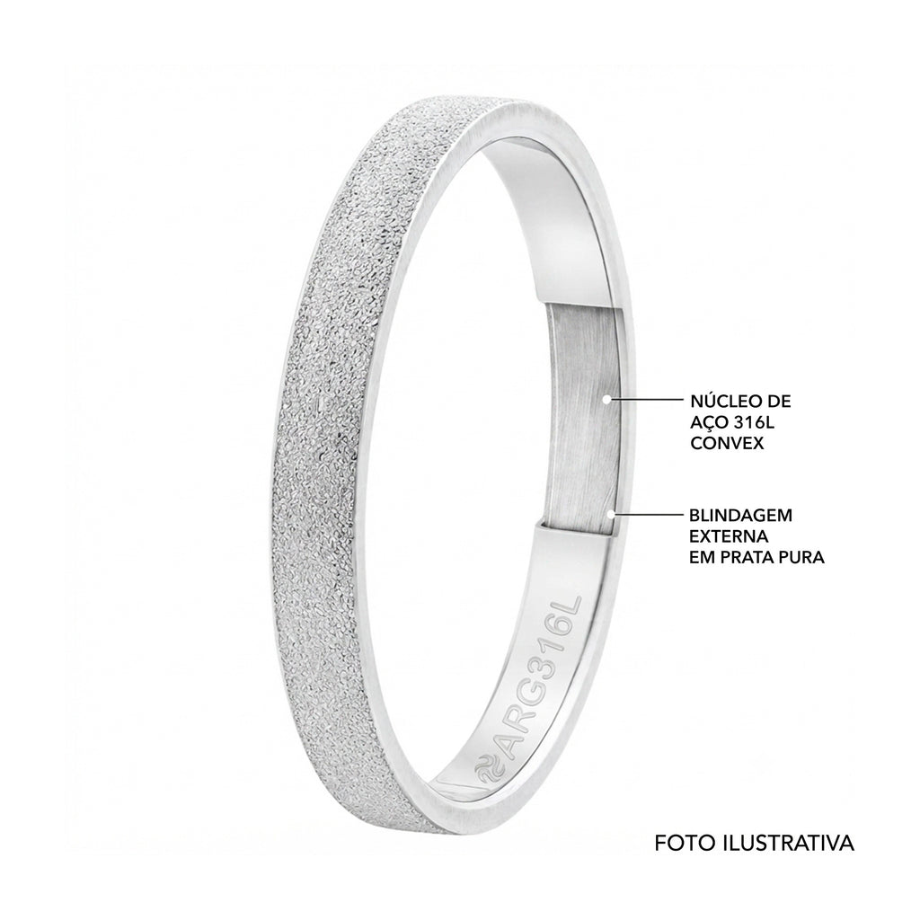 Aliança de Prata Argentum Slim Bright 2.95mm - foto 2