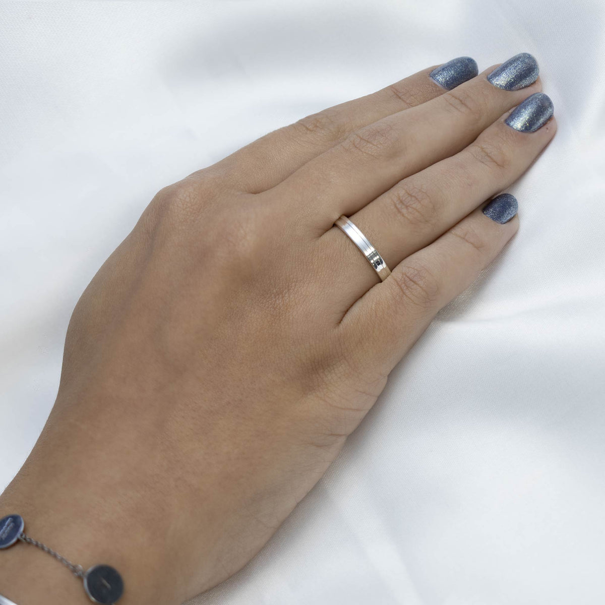 Aliança de Prata Argentum Line Slim 2.95mm - foto 6