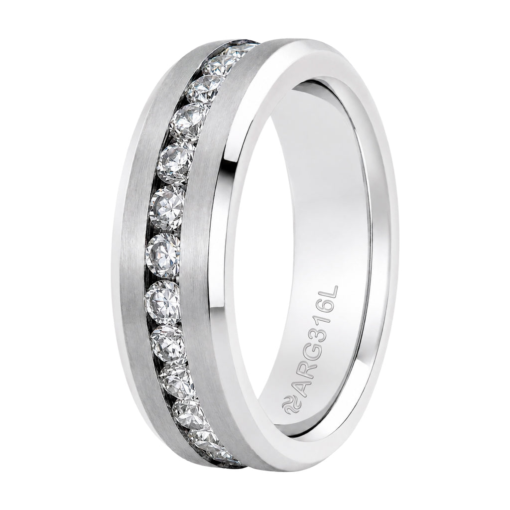Aliança de Prata Argentum Troya 6.35mm