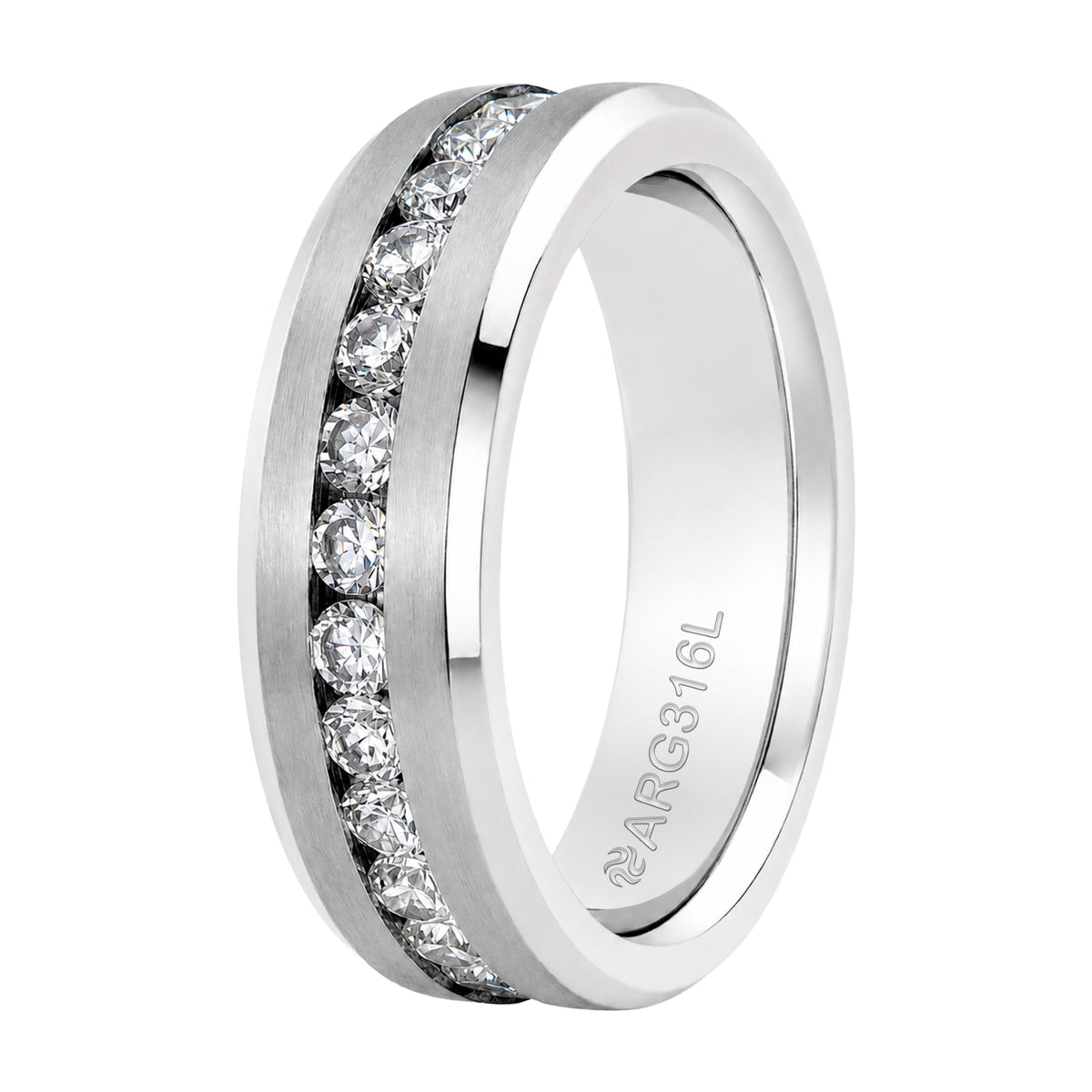 Aliança de Prata Argentum Troya 6.35mm