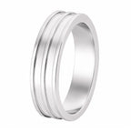 Aliança de Prata Argentum Sparta 6mm