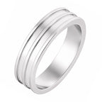 Aliança de Prata Argentum Sparta 6mm - foto 3