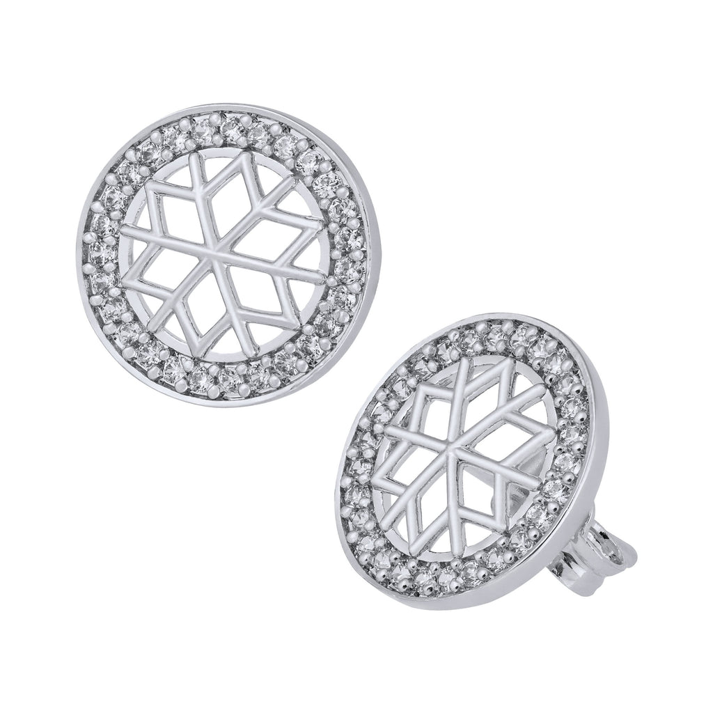 Brinco de Prata Mandala com Zircônias Brancas - foto 3