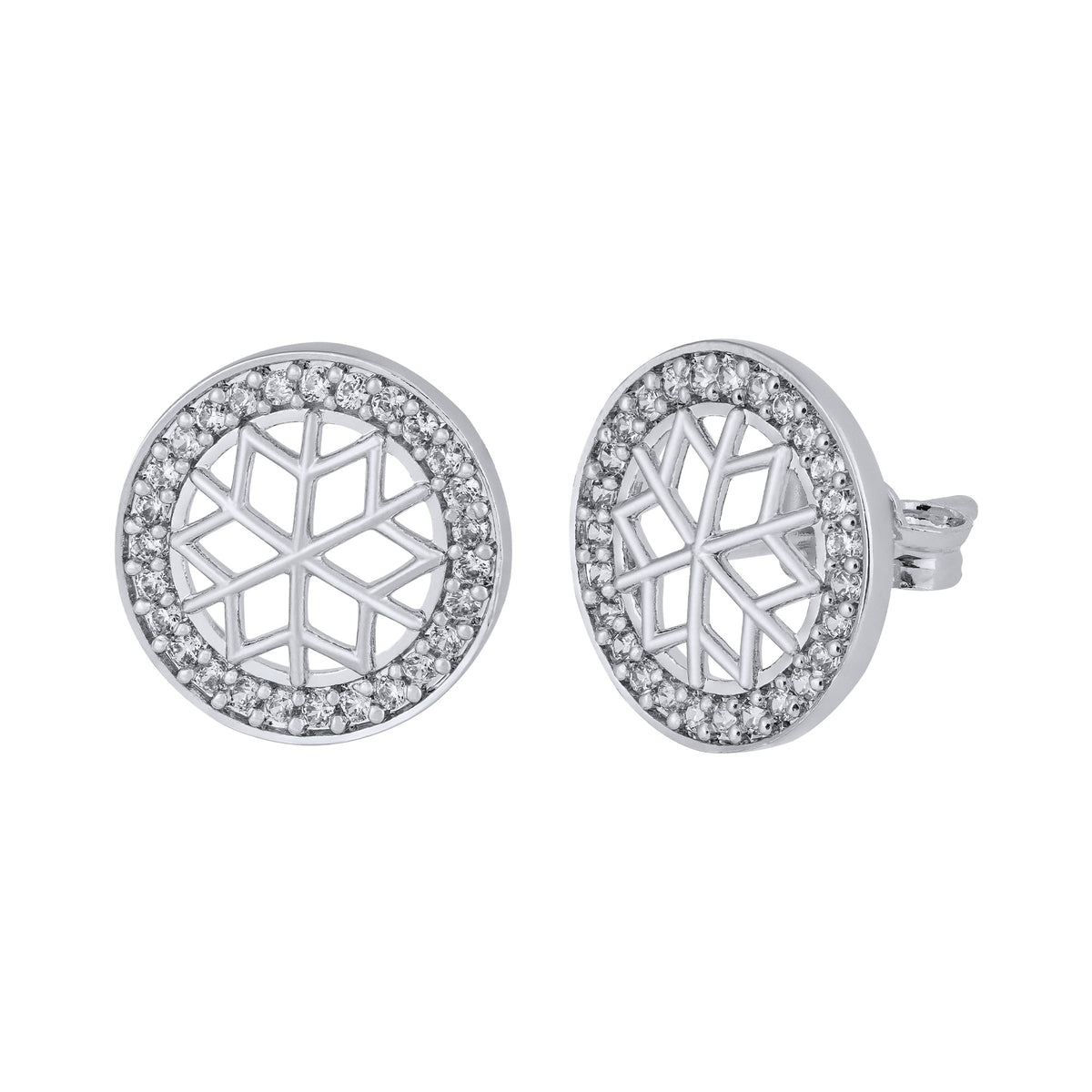 Brinco de Prata Mandala com Zircônias Brancas - foto 2