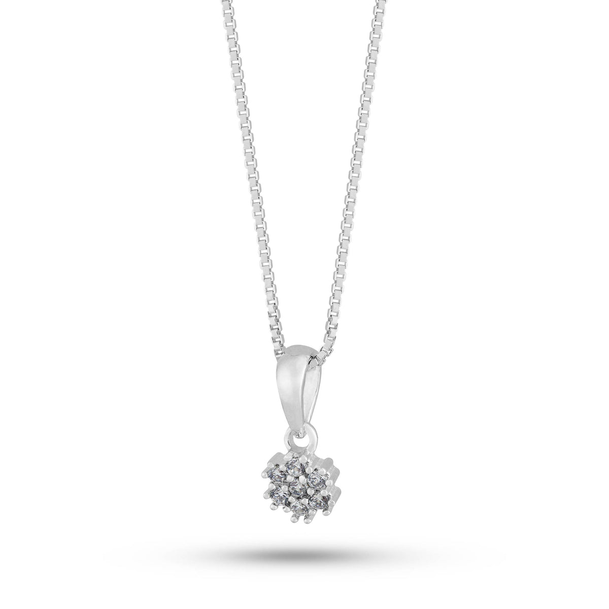 Colar de Prata Coleção Florescer com Zircônias Brancas 45cm - foto 3