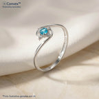Anel de Prata Flor Color Coleção Florescer Zircônia SKY - foto 4