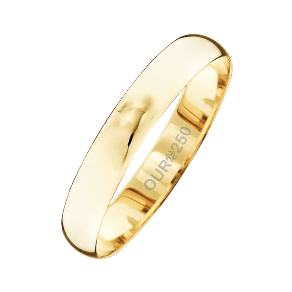 Aliança de Ouro Florença 250K Liga Ourum Italiana 3.9mm - foto 2