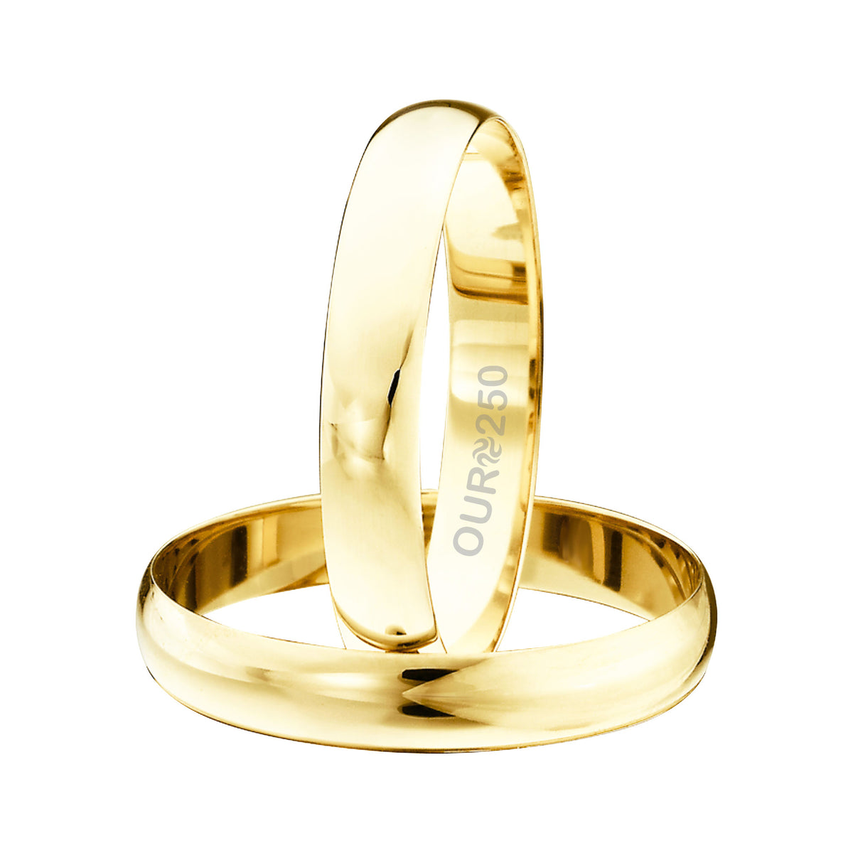 Aliança de Ouro Florença 250K Liga Ourum Italiana 3.9mm - foto 3