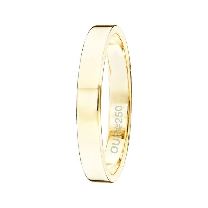 Aliança de Ouro Classic 250K Liga Ourum Italiana 3mm