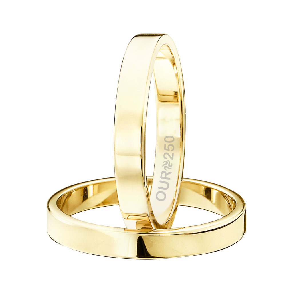 Aliança de Ouro Classic 250K Liga Ourum Italiana 3mm - foto 2