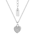 Colar de Aço Love com Zircônias 42cm - foto 3