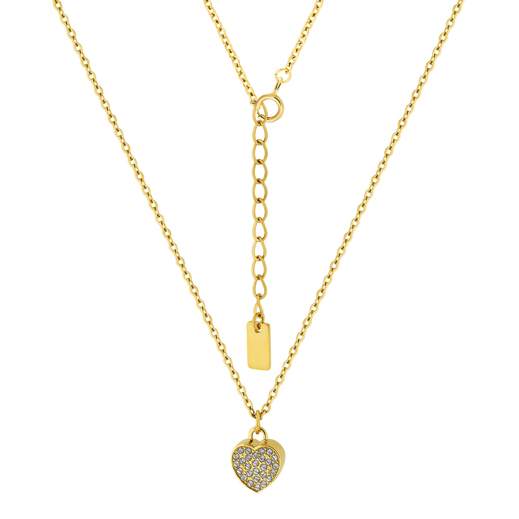 Colar de Aço Love IPG com Zircônias 42cm