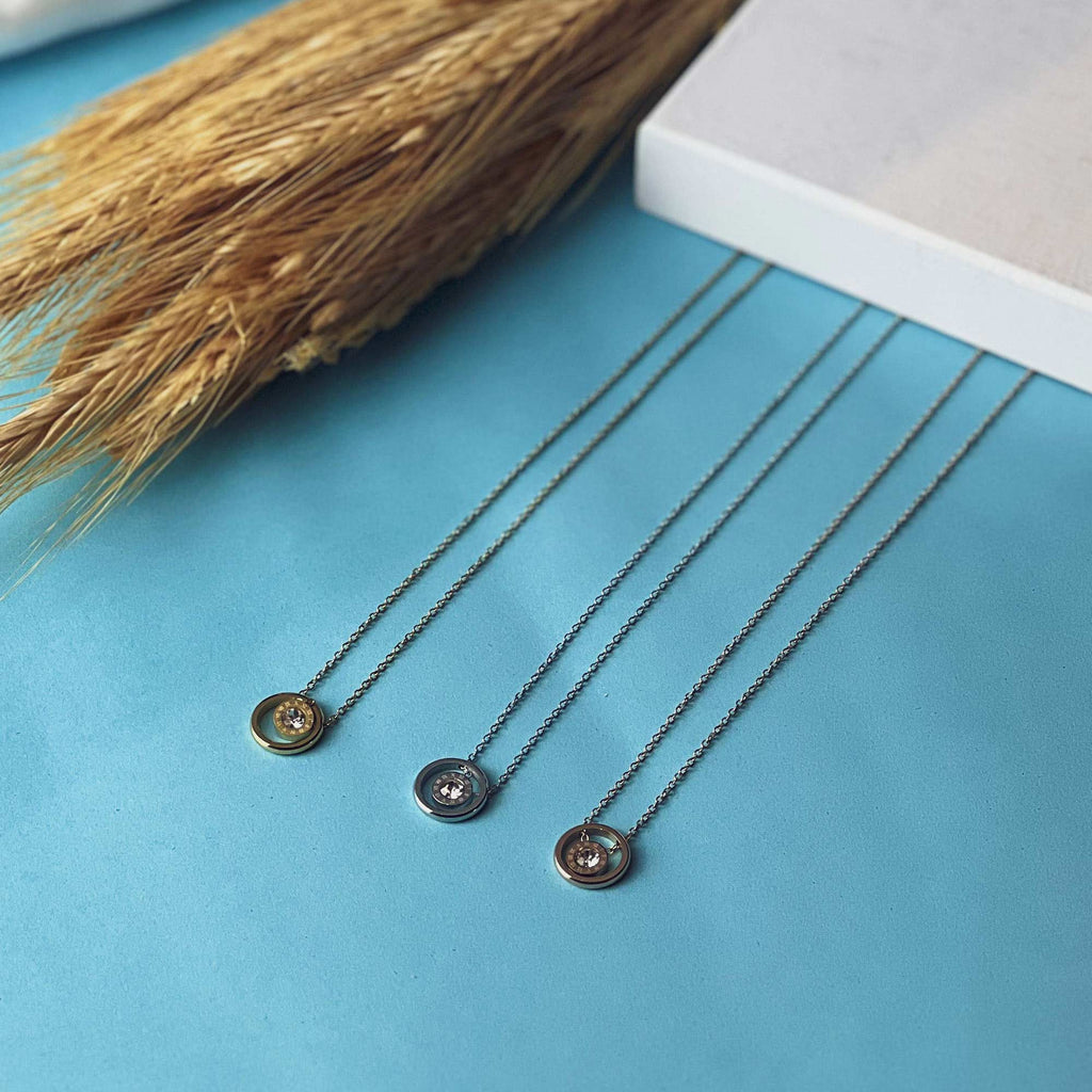 Colar de Aço com Zircônia 40cm com 5cm de Extensor - foto 2