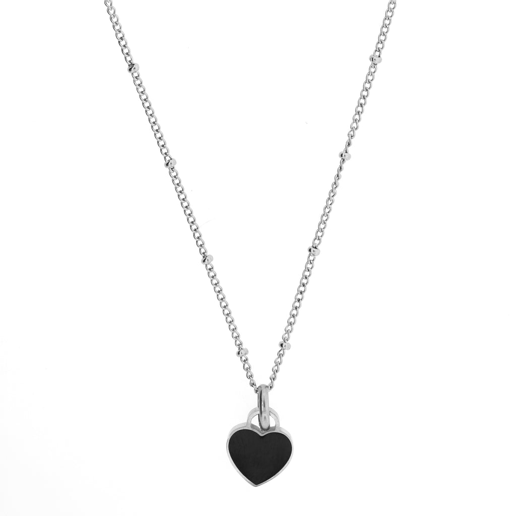 Colar de Aço Inspiração com Dupla Fase Branco e Preto 38 a 47cm - foto 4