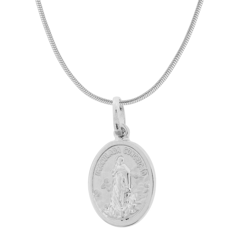 Colar de Aço Nossa Senhora Imaculada da Conceição 45cm - foto 2