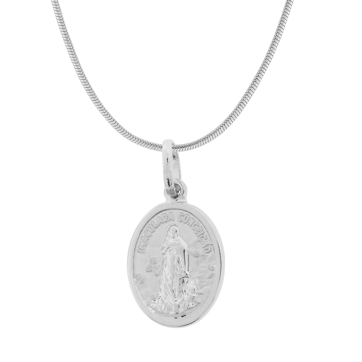 Colar de Aço Nossa Senhora Imaculada da Conceição 45cm - foto 2