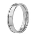 Aliança de Aço Plus Light 6mm com Filete Lateral