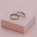 Aliança de Aço Love Beat Shine com Filete Gold IPG 5mm - foto 3