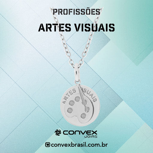 Colar de Aço da Profissão Artes Visuais 50cm - foto 2