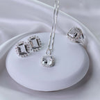 Anel de Prata Coleção Queens Cristal 8x10mm e Zircônias Brancas - foto 3